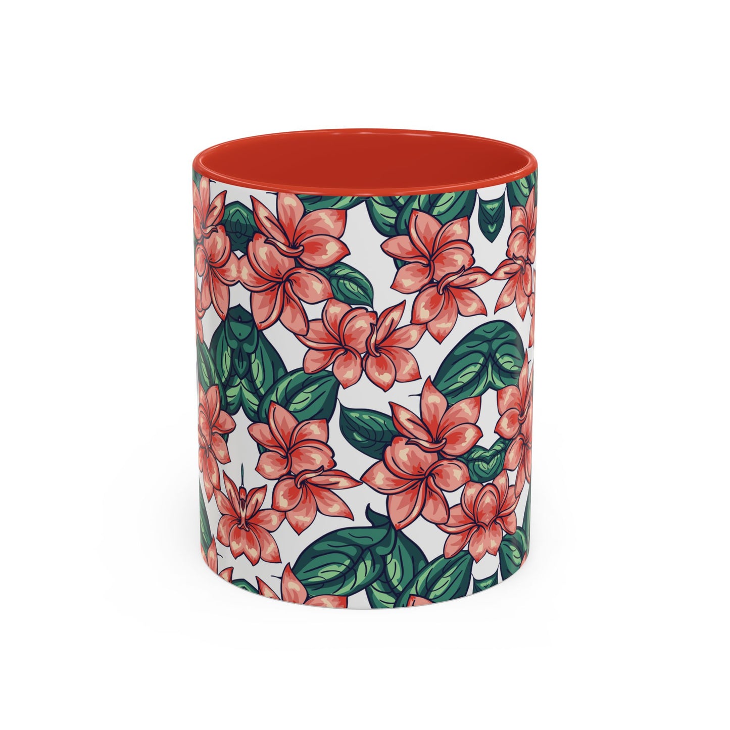 Floral Accent Coffee Mug