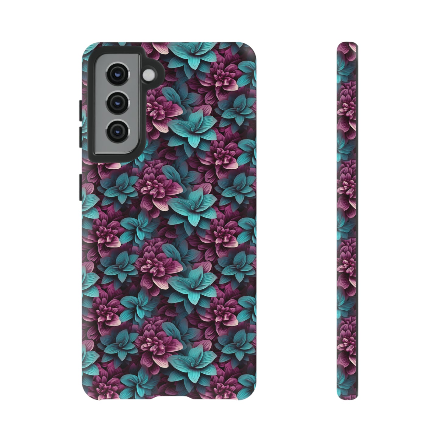 3D Flowers Tough Cases