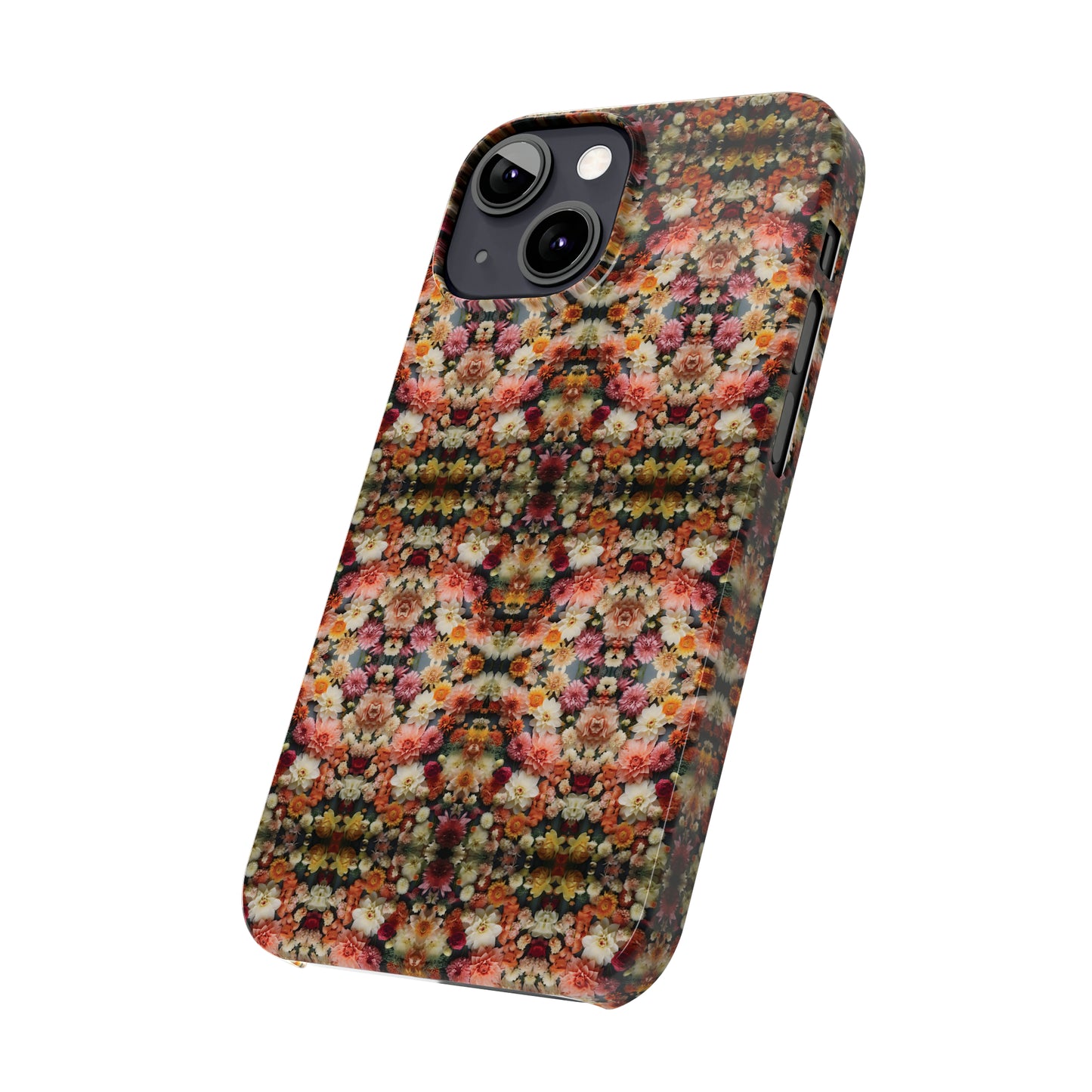 3D Flowers Pattern Slim Phone Cases