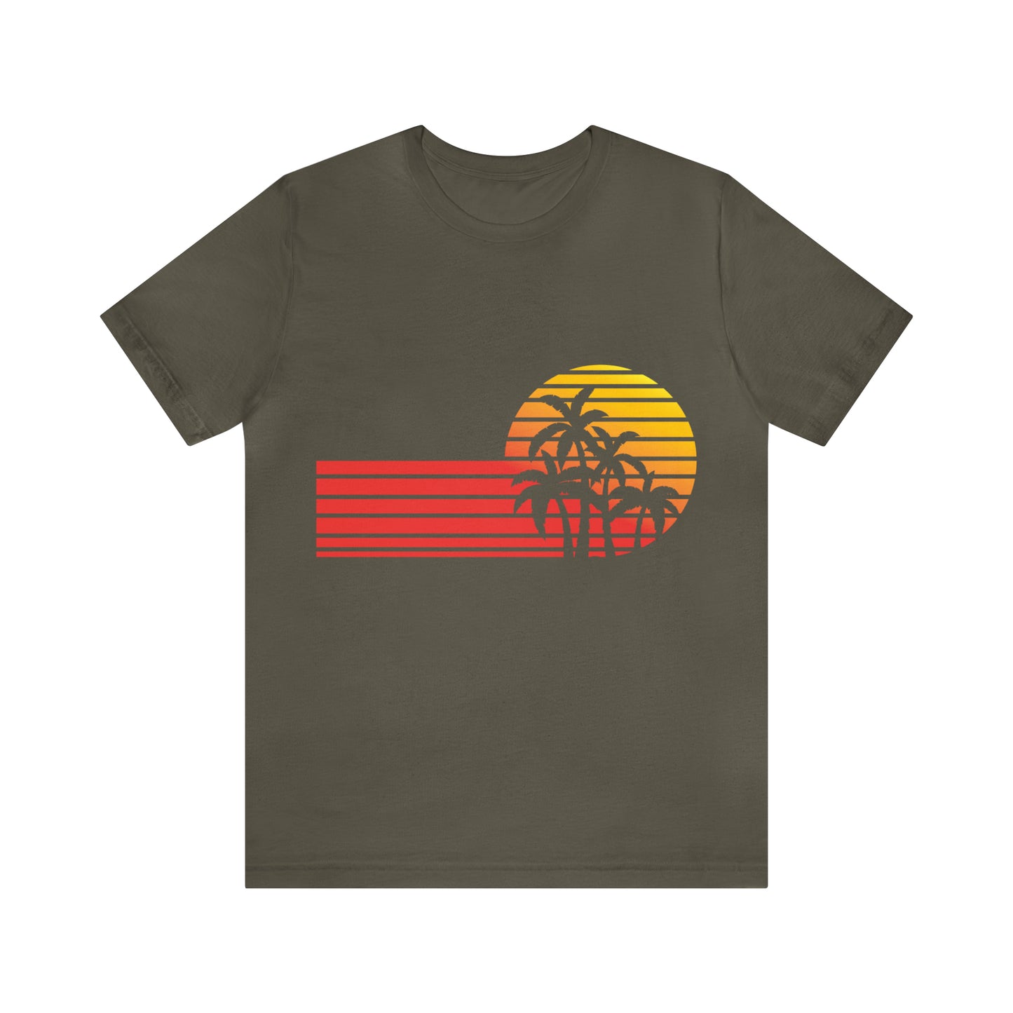 Retro Sunset with Palm T-Shirt