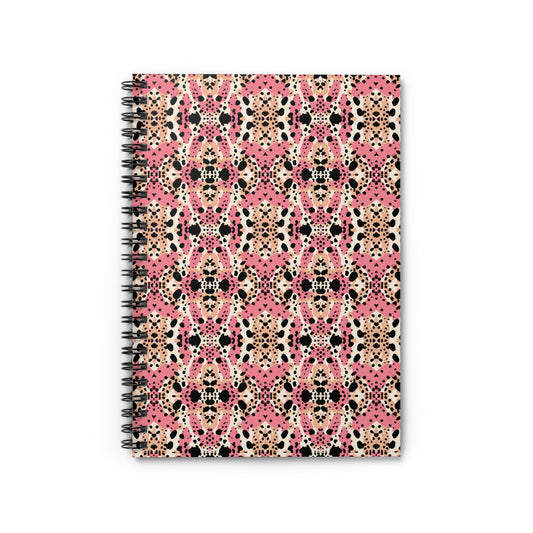 Colorful Paint Splatter Spiral Notebook - Ruled Line