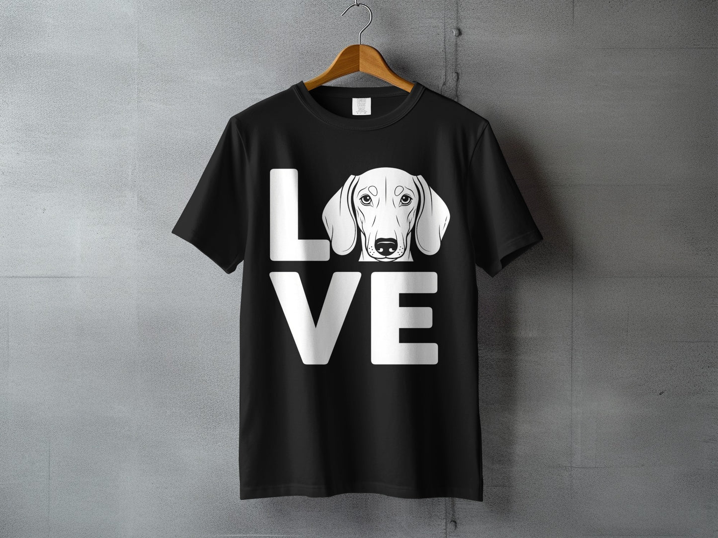 Love Dog Graphic Design T-Shirt Unisex Casual Top