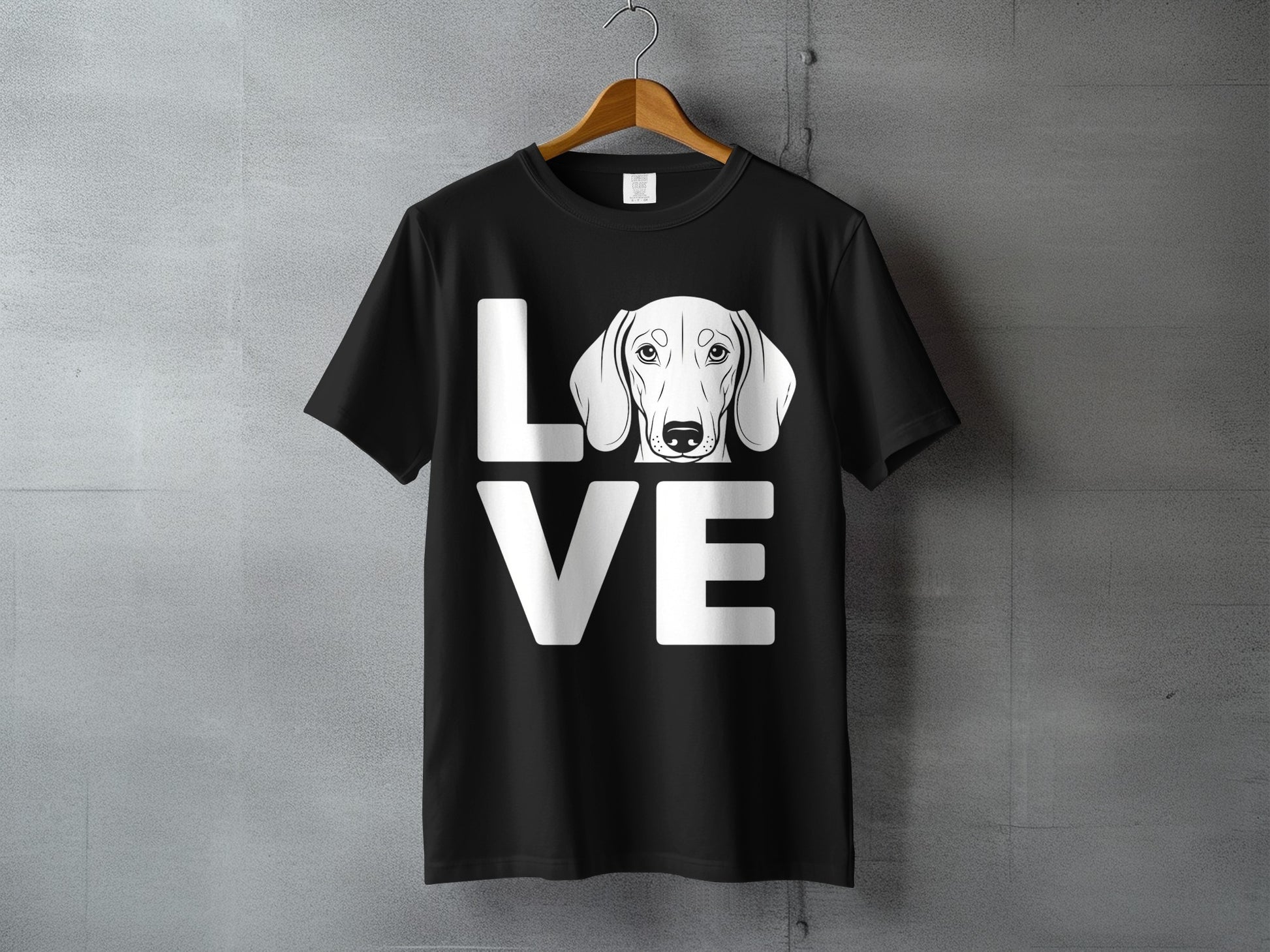 Love Dog Graphic Design T-Shirt Unisex Casual Top