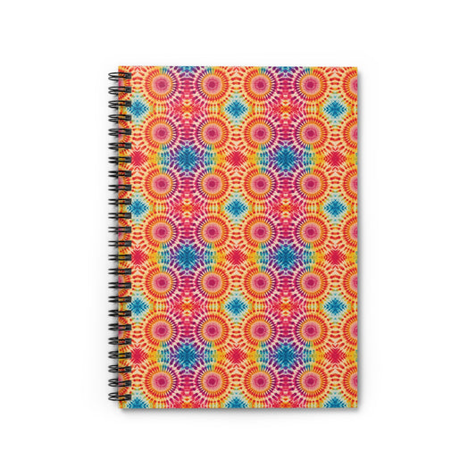 Colorful Paint Splatter Spiral Notebook - Ruled Line