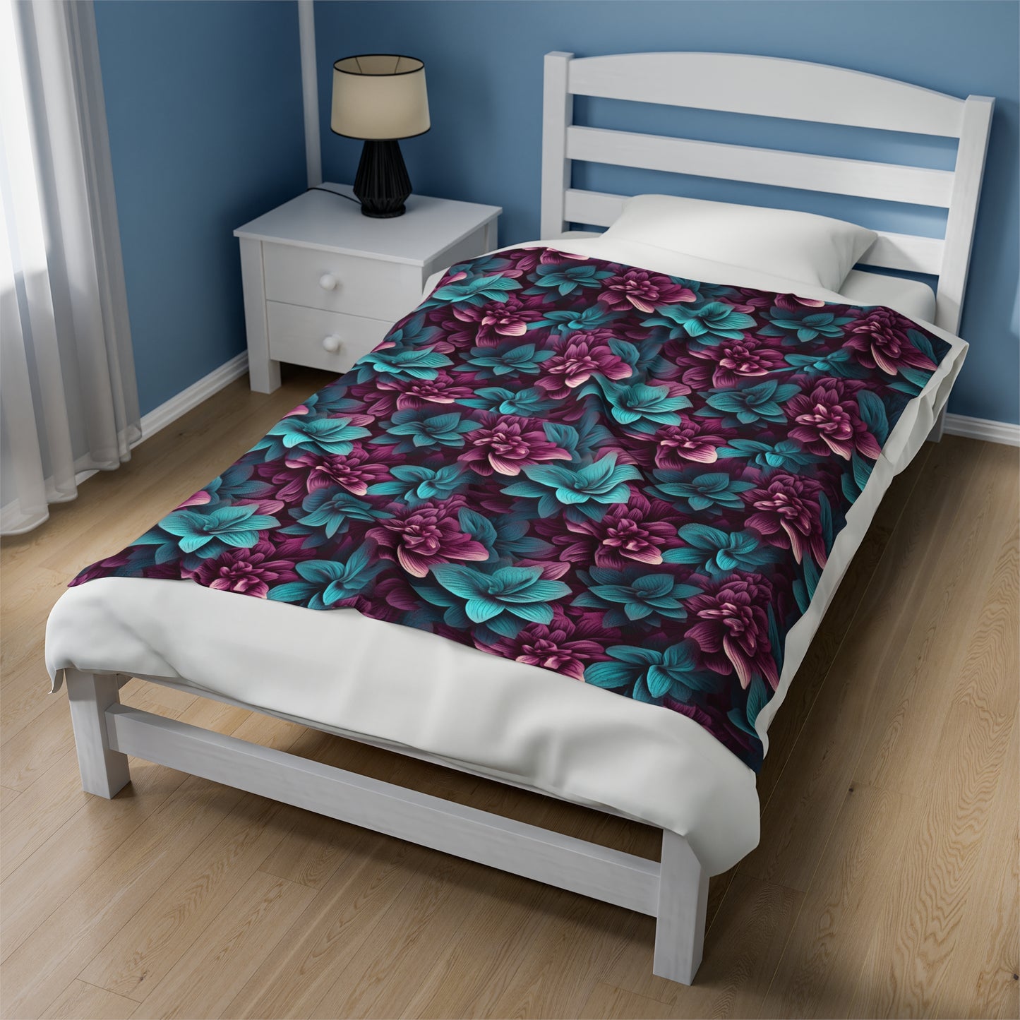 3D flowers Velveteen Plush Blanket