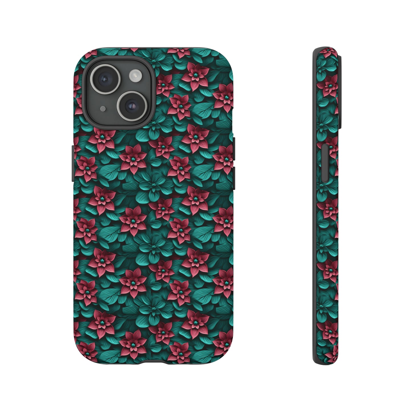 3D flowers Tough Cases