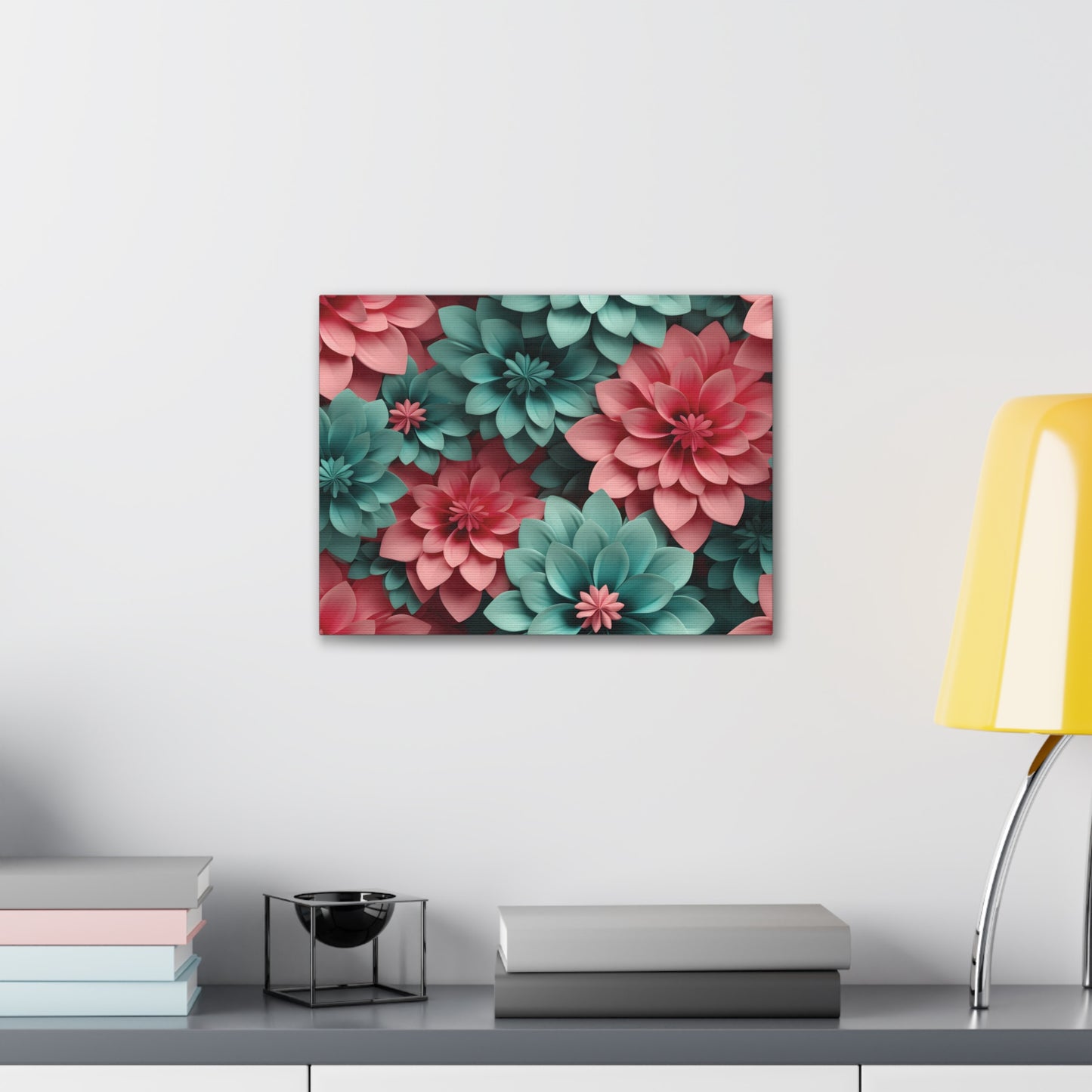 3D Flowers Gallery Wraps