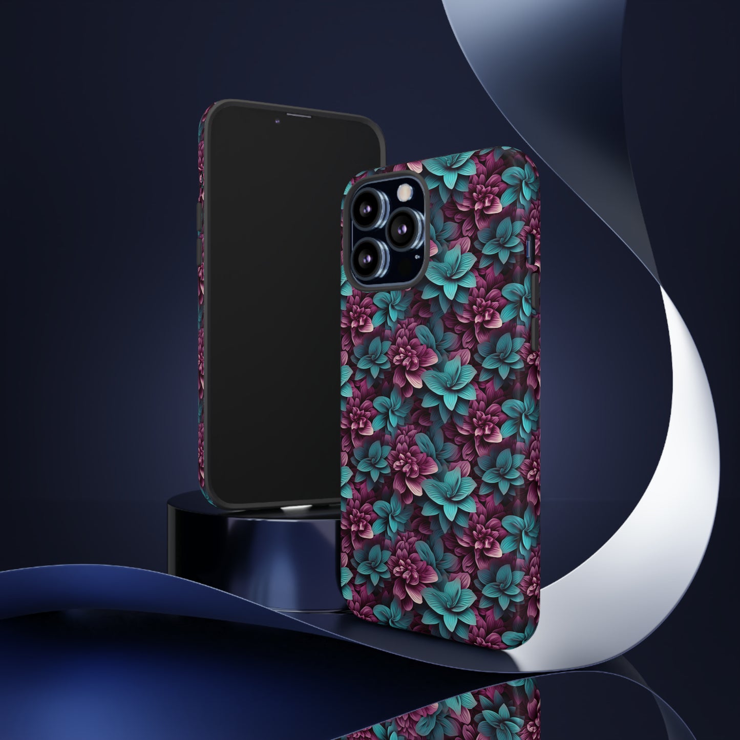 3D Flowers Tough Cases