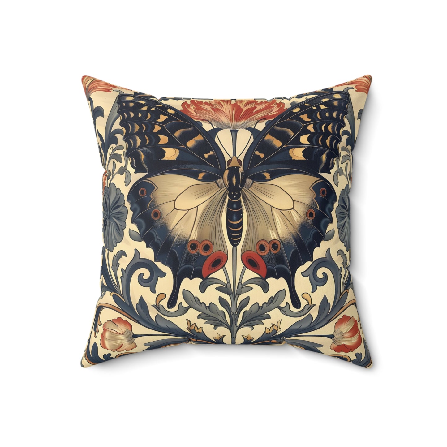 3d Butterfly Spun Square Pilloww