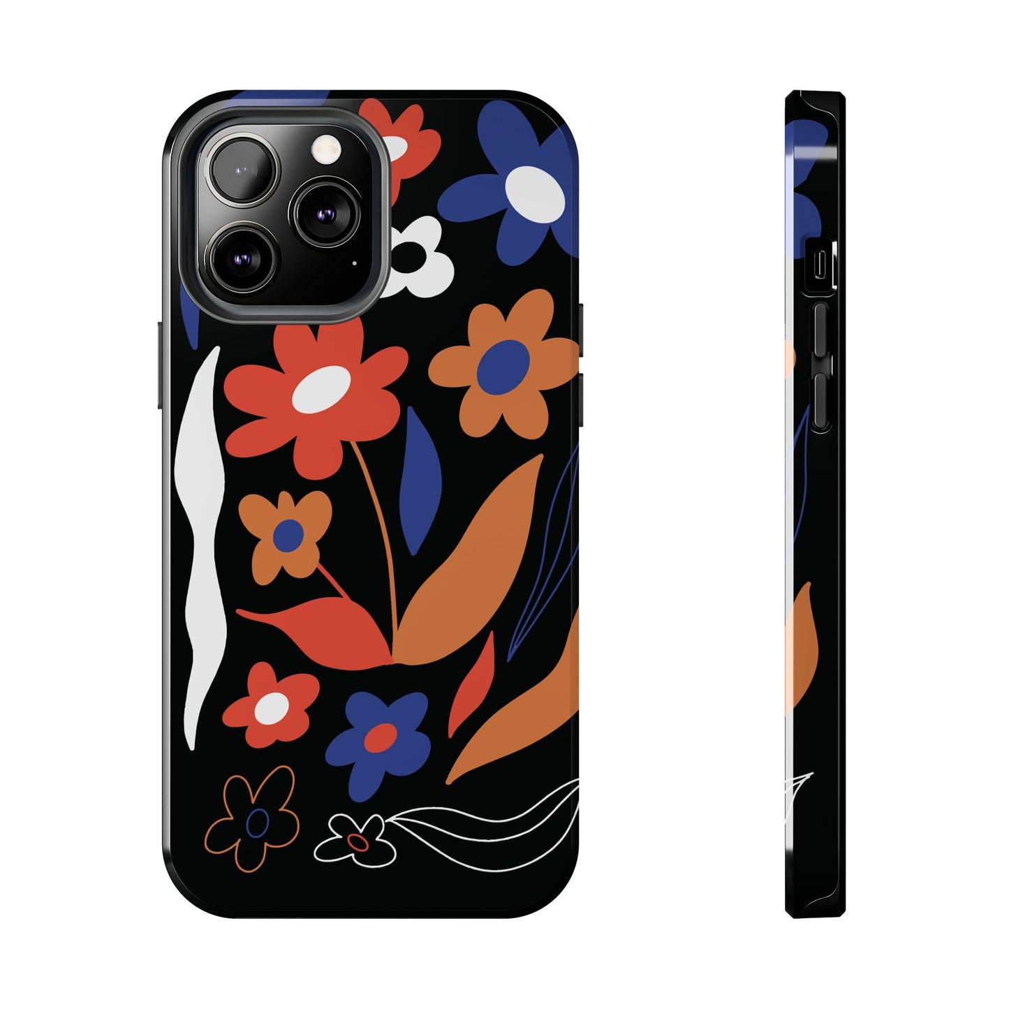 Phone Case, Floral Design, Protective Case, Cover, Strong, Durable, Custom Shell