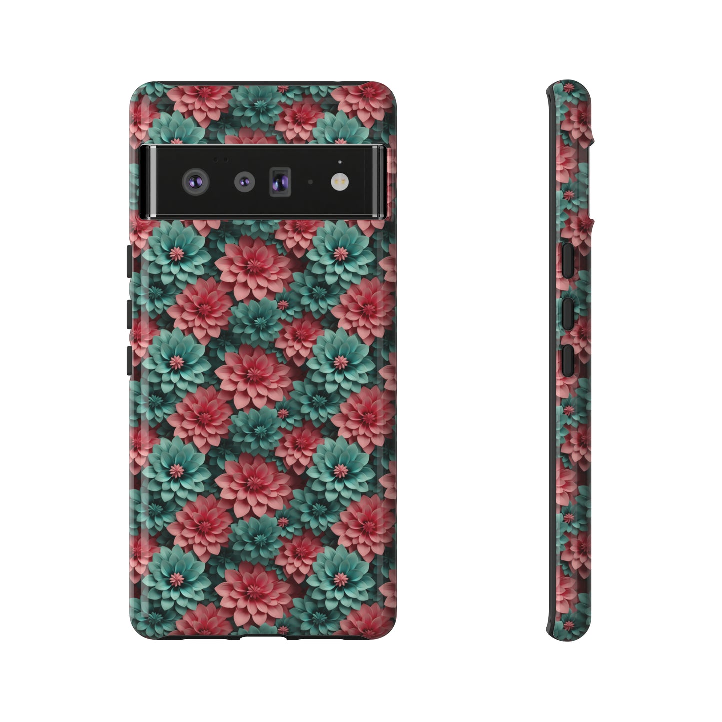 3D Flowers Tough Cases