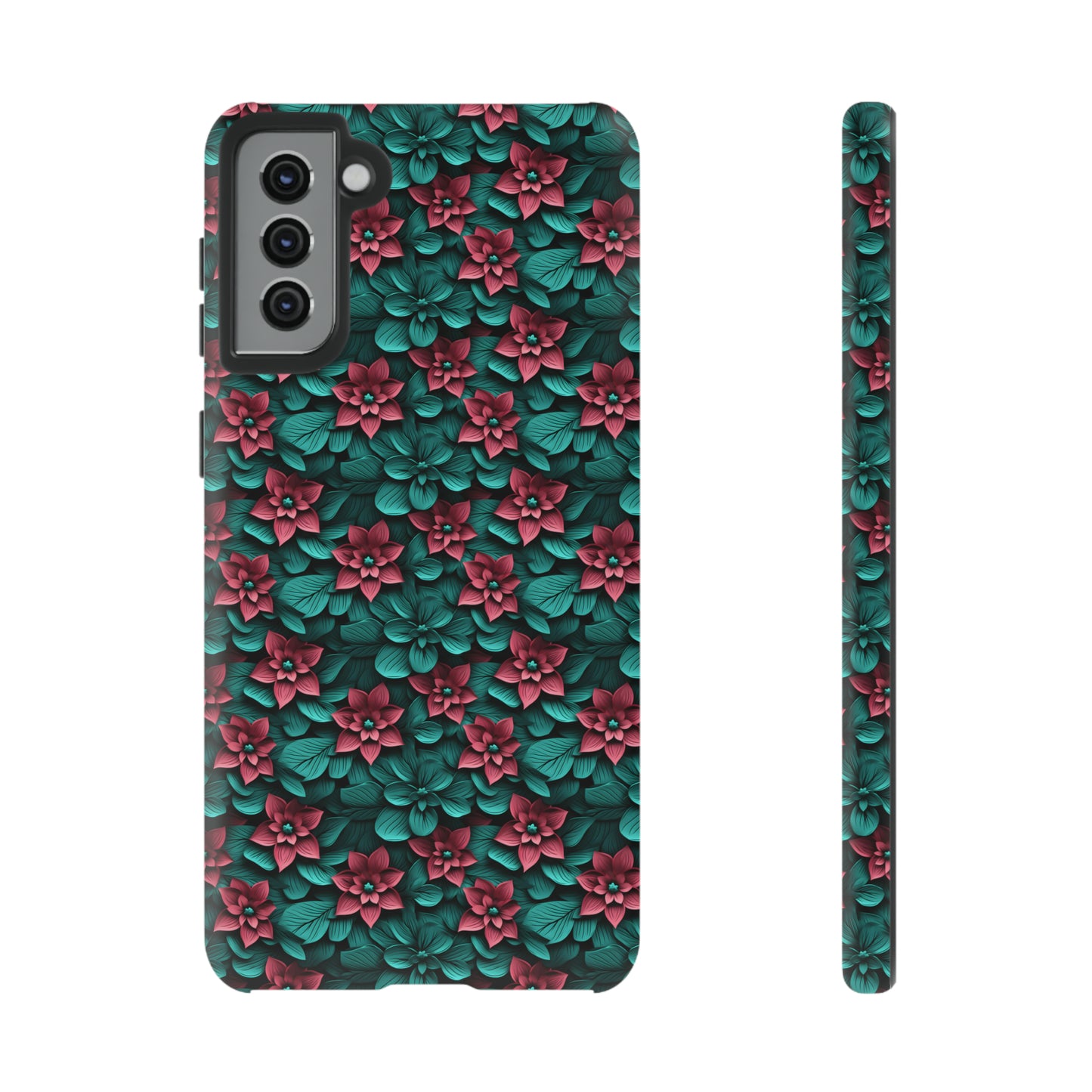 3D flowers Tough Cases