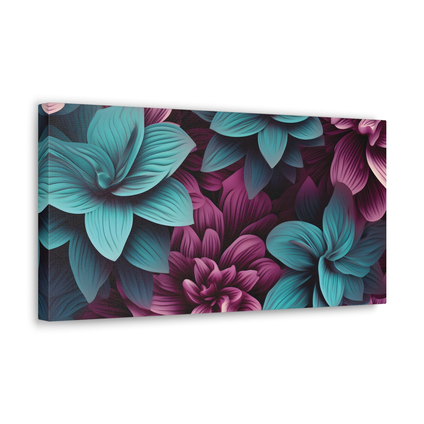 3D Flowers Gallery Wraps