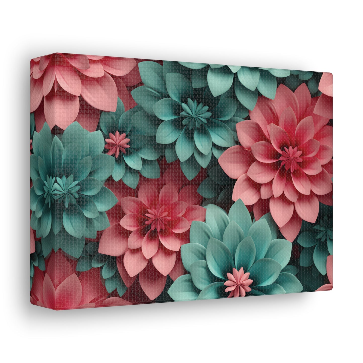 3D Flowers Gallery Wraps