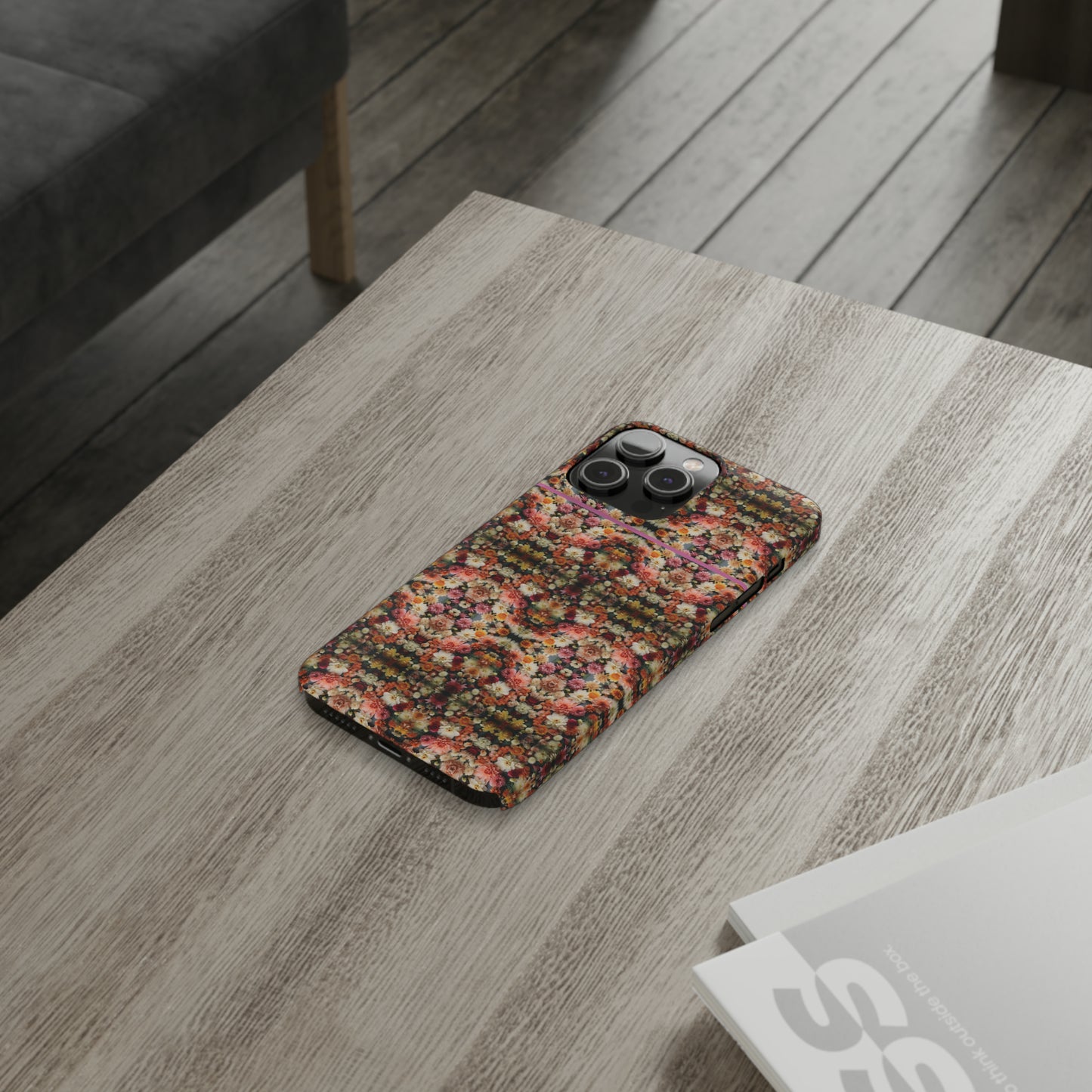 3D Flowers Pattern Slim Phone Cases