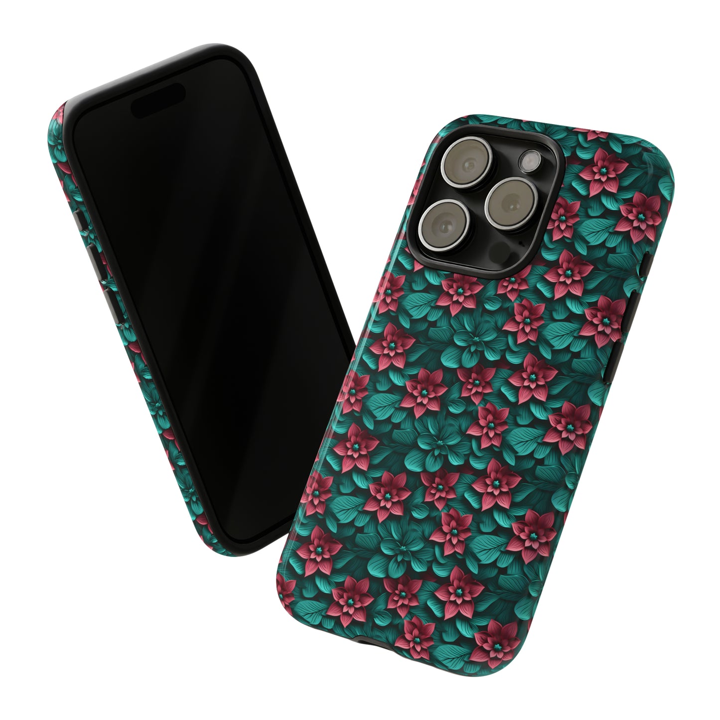 3D flowers Tough Cases