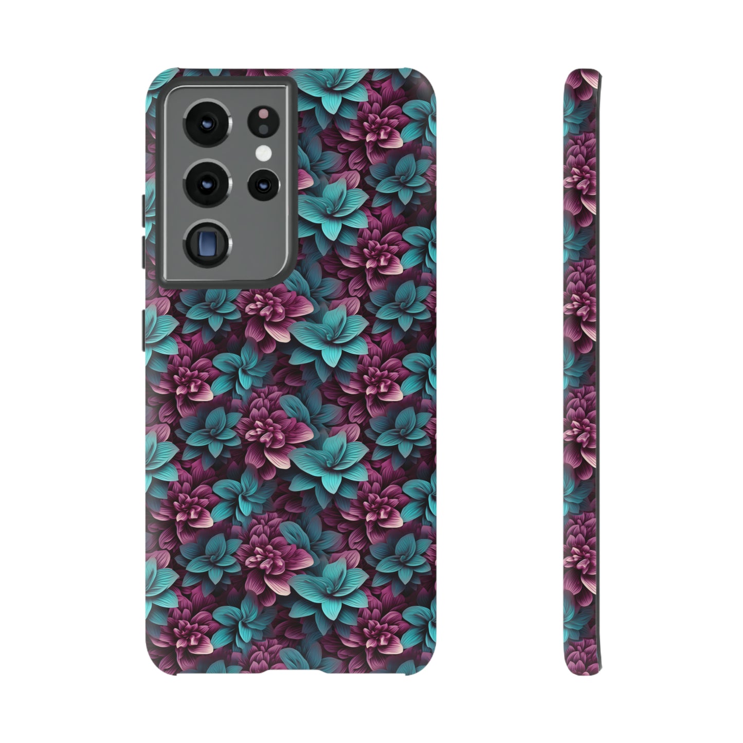 3D Flowers Tough Cases