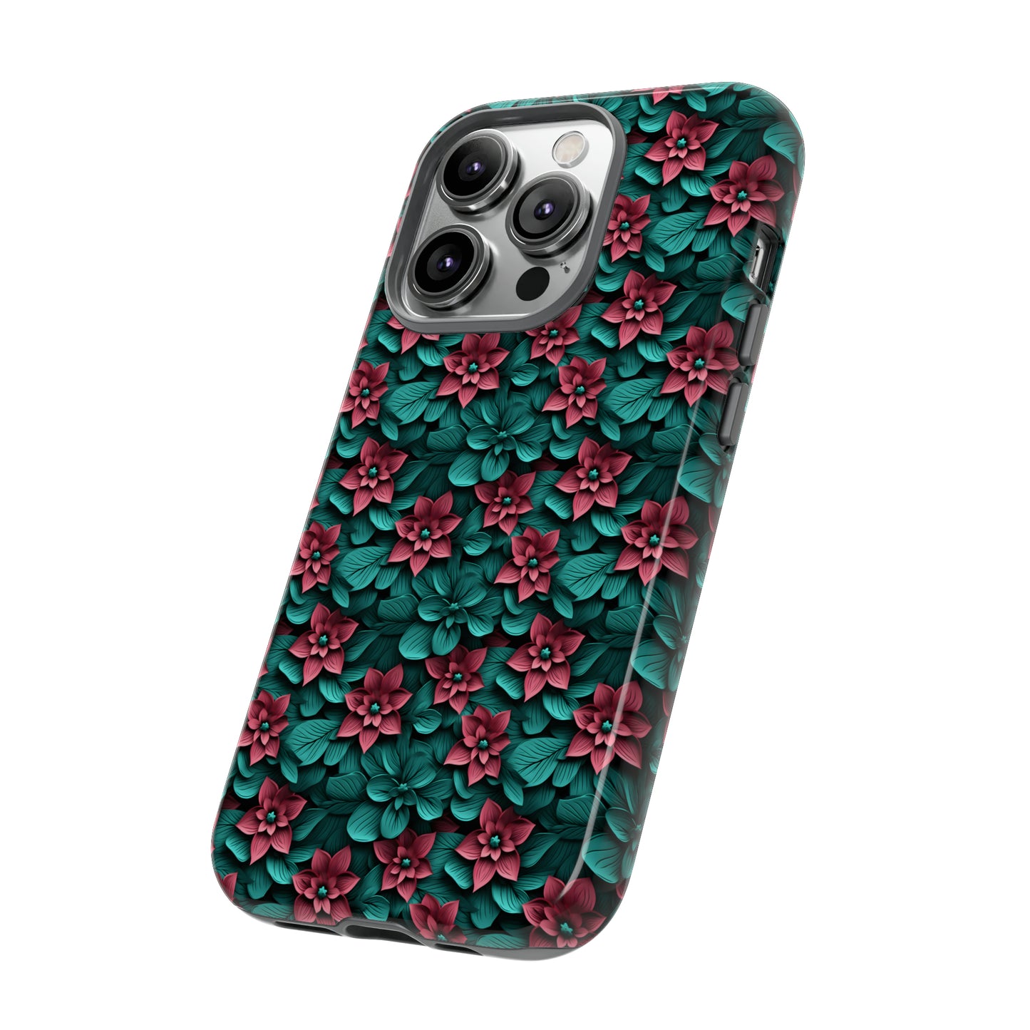 3D flowers Tough Cases