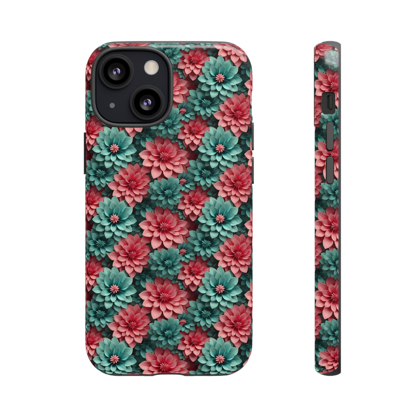 3D Flowers Tough Cases