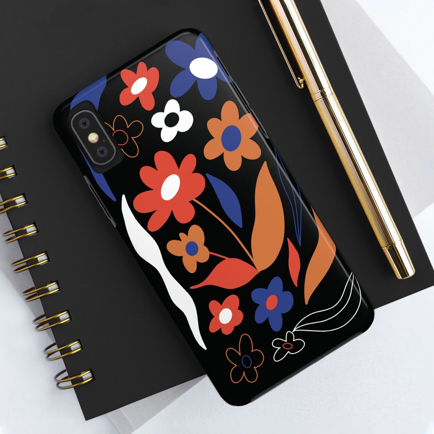 Phone Case, Floral Design, Protective Case, Cover, Strong, Durable, Custom Shell