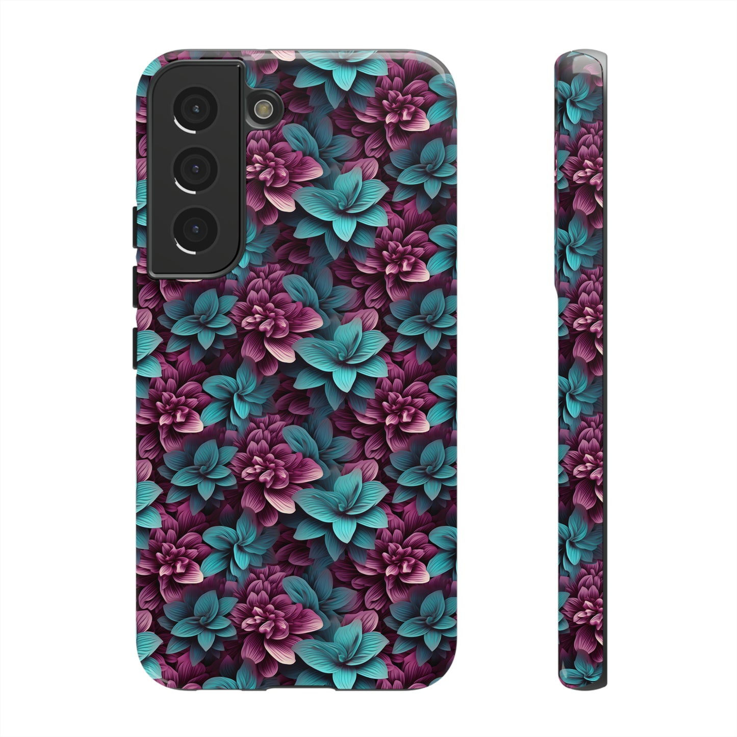 3D Flowers Tough Cases