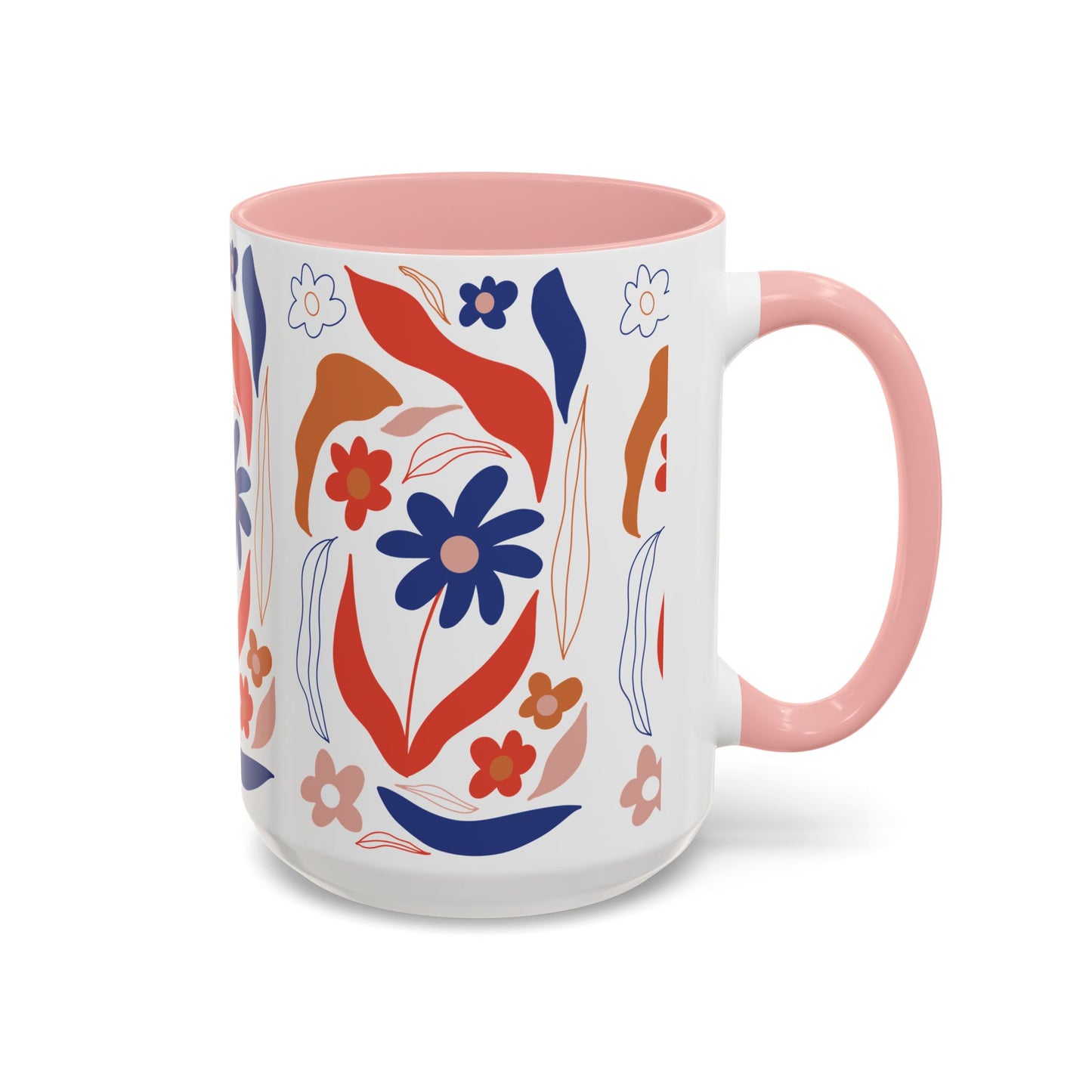 Floral Accent Coffee Mug