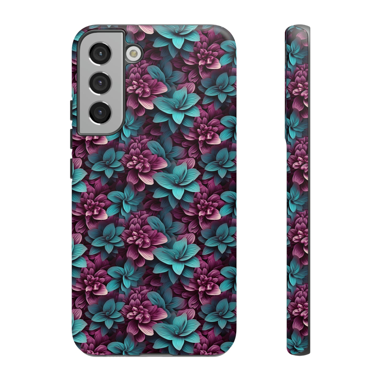 3D Flowers Tough Cases