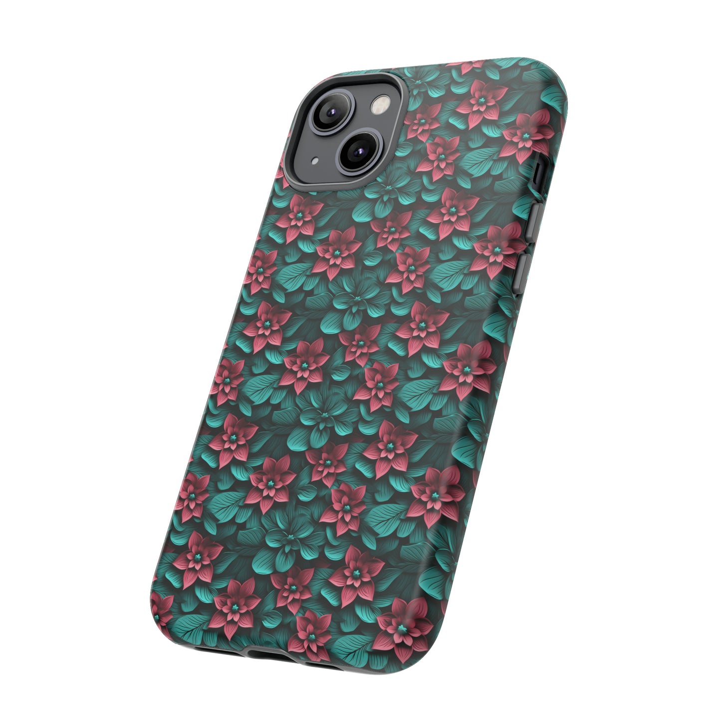 3D flowers Tough Cases