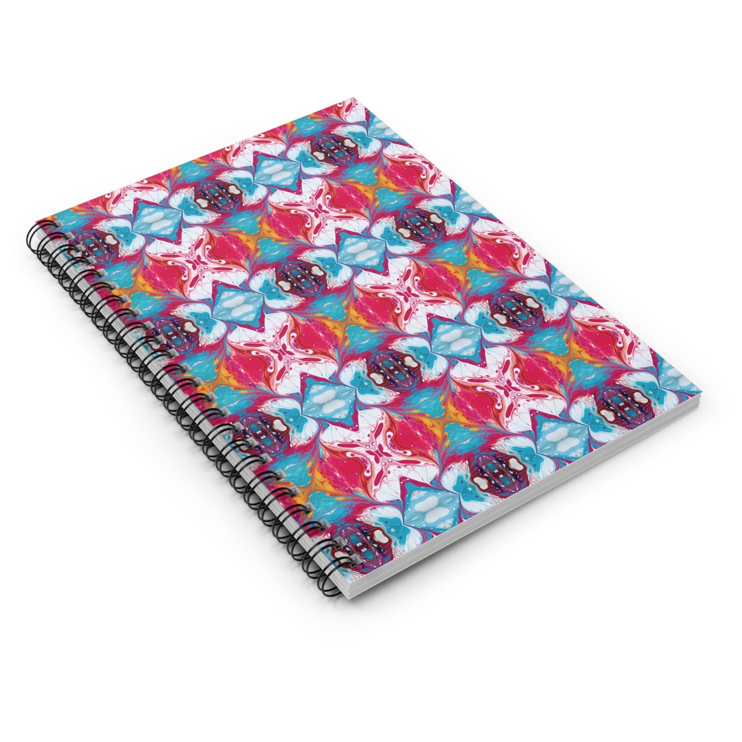 Colorful Paint Splatter Spiral Notebook - Ruled Line