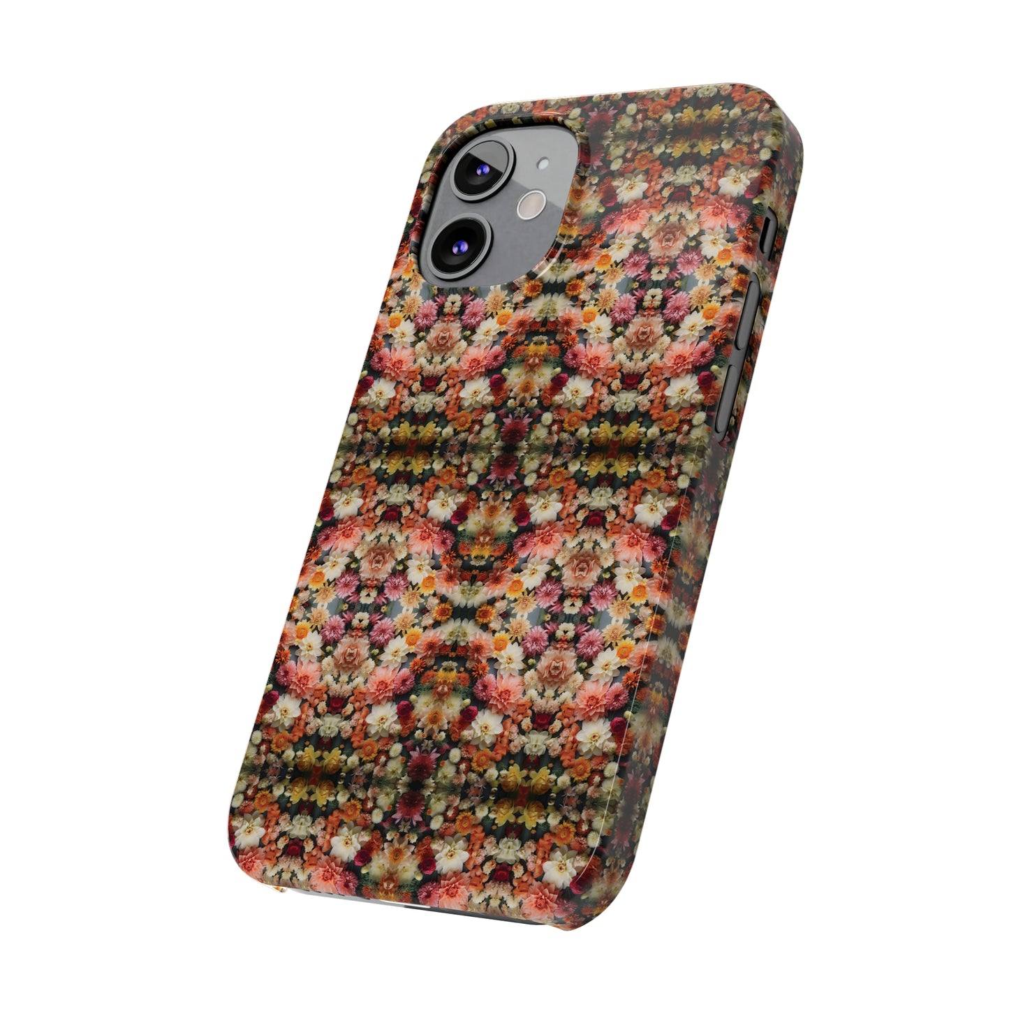 3D Flowers Pattern Slim Phone Cases