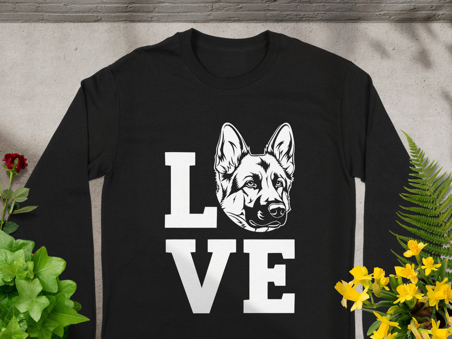 Love German Shepherd Dog Long Sleeve Shirt