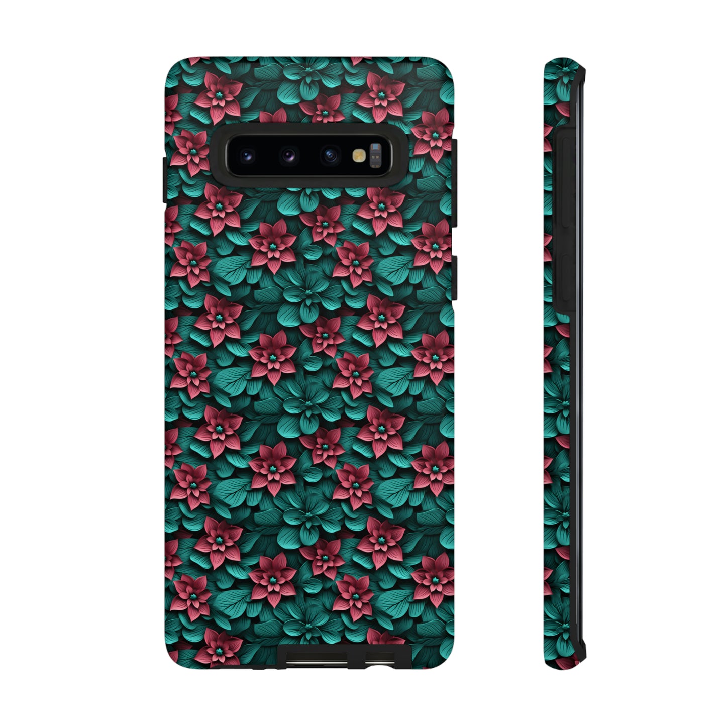 3D flowers Tough Cases