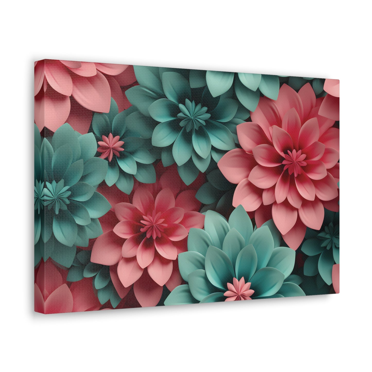 3D Flowers Gallery Wraps