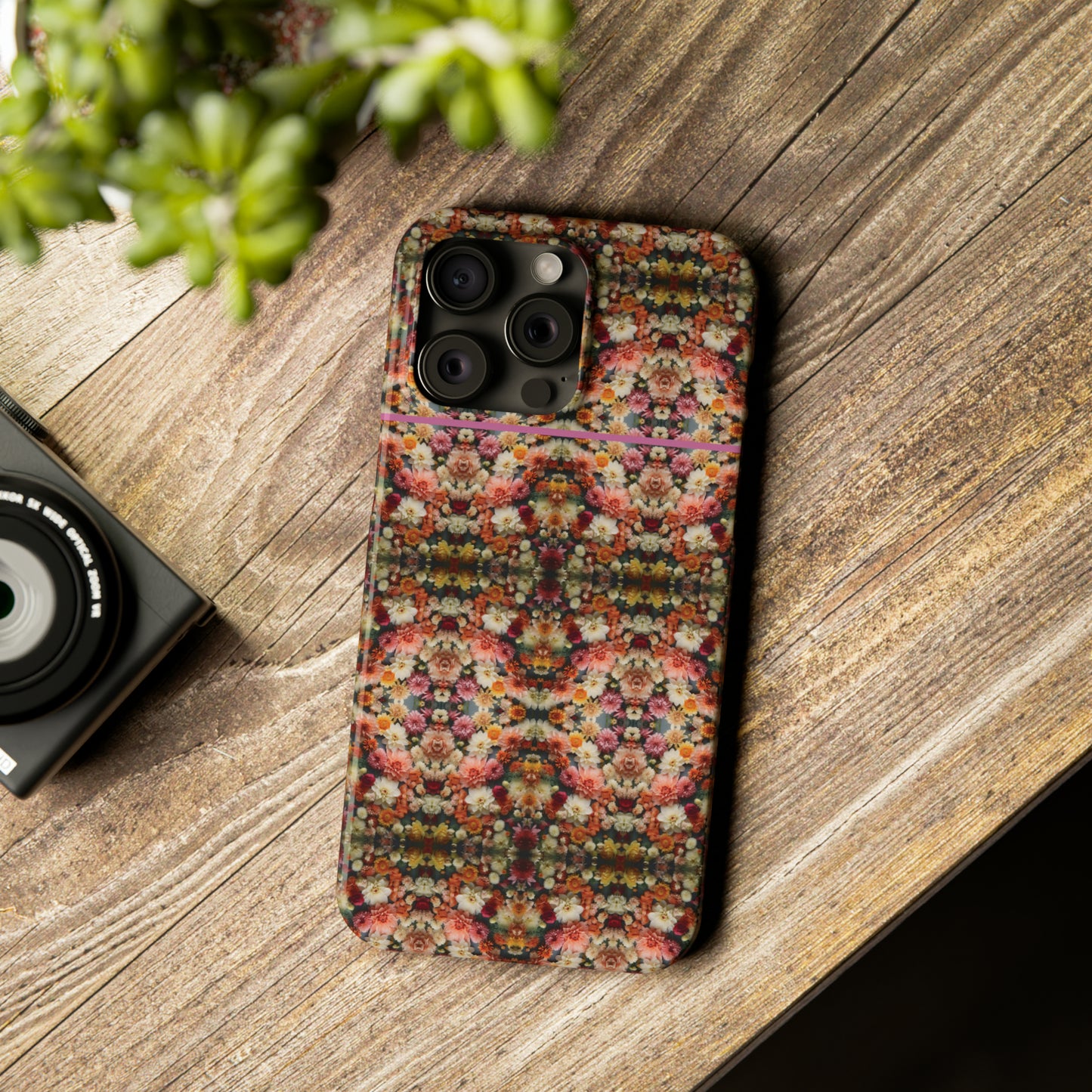 3D Flowers Pattern Slim Phone Cases