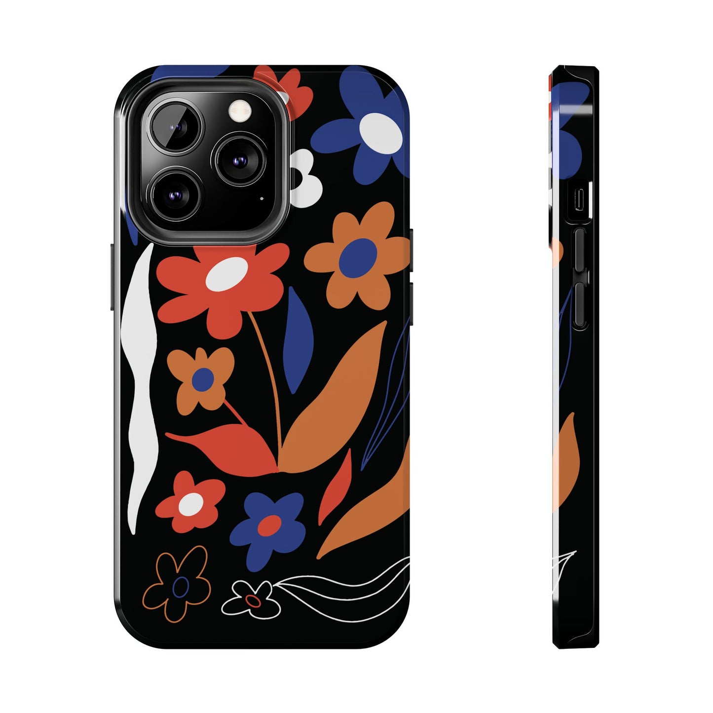 Phone Case, Floral Design, Protective Case, Cover, Strong, Durable, Custom Shell