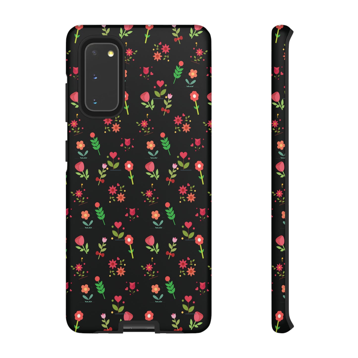 Flowers Pattern Splatter Phone Tough Cases