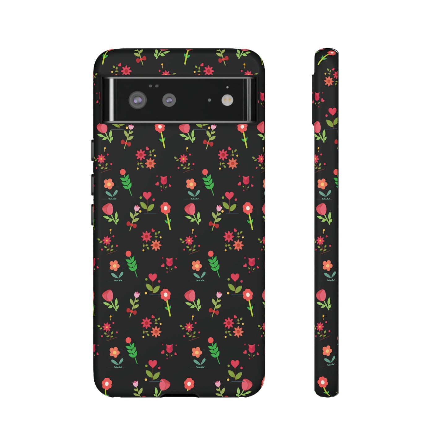 Flowers Pattern Splatter Phone Tough Cases