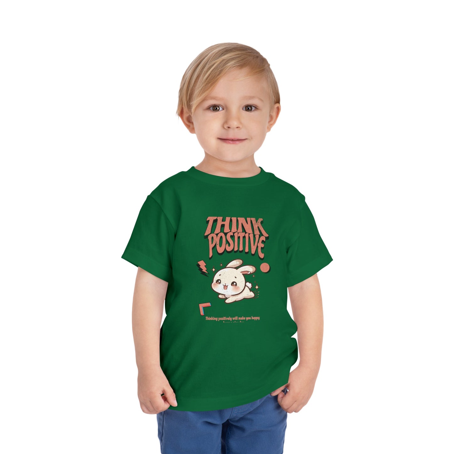 Think positively Toddler Short Sleeve Tee