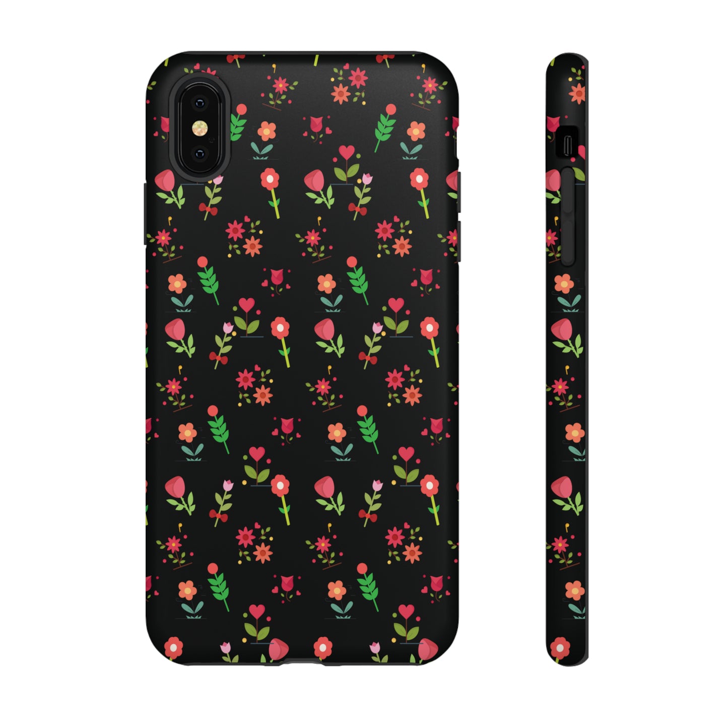 Flowers Pattern Splatter Phone Tough Cases