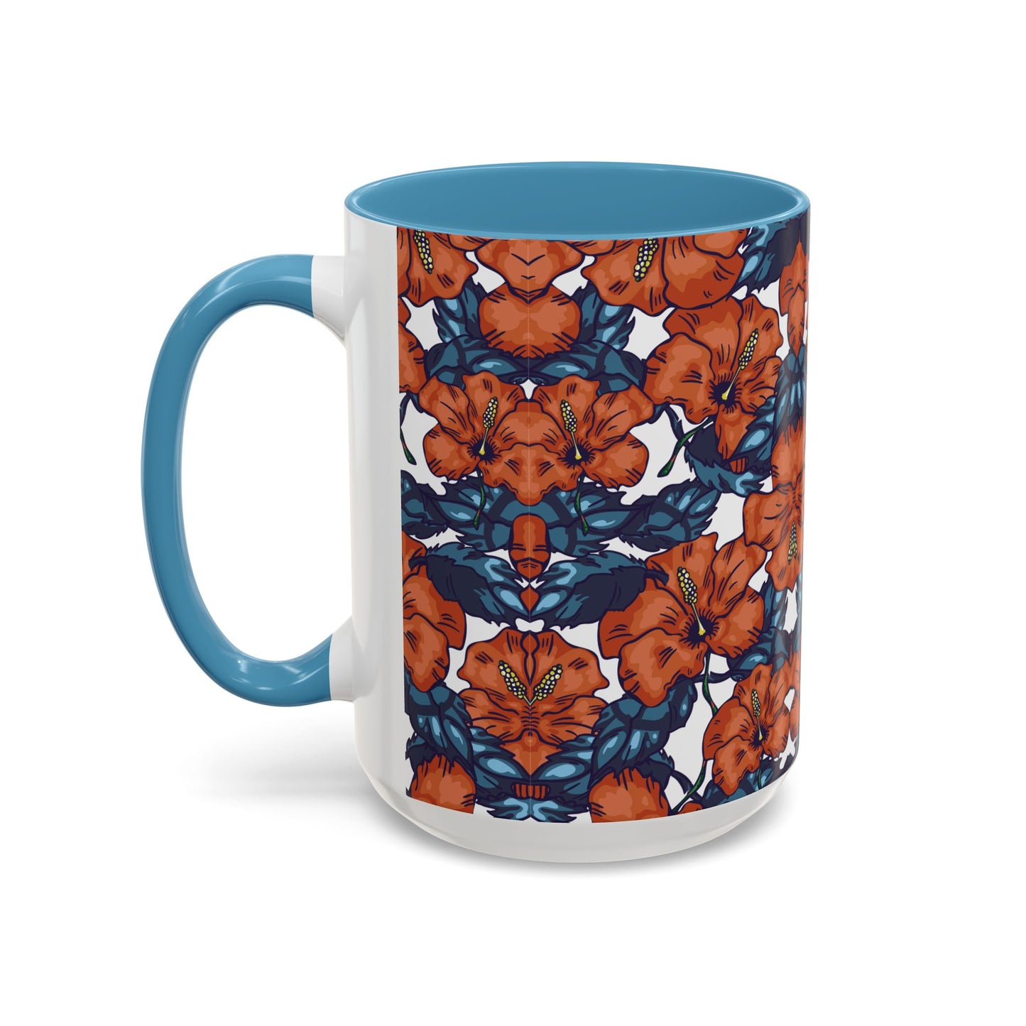 Floral Accent Coffee Mug