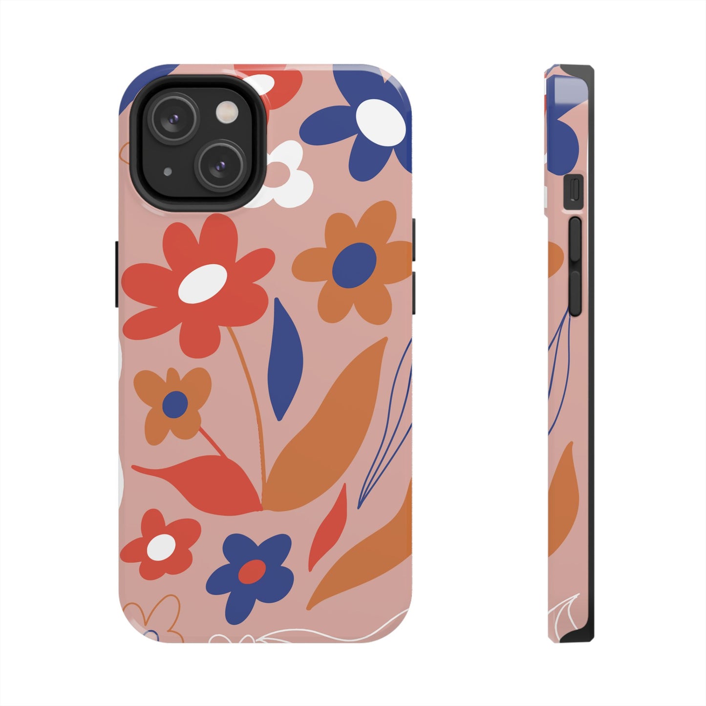 Phone Case, Floral Design, Protective Case, Cover, Strong, Durable, Custom Shell