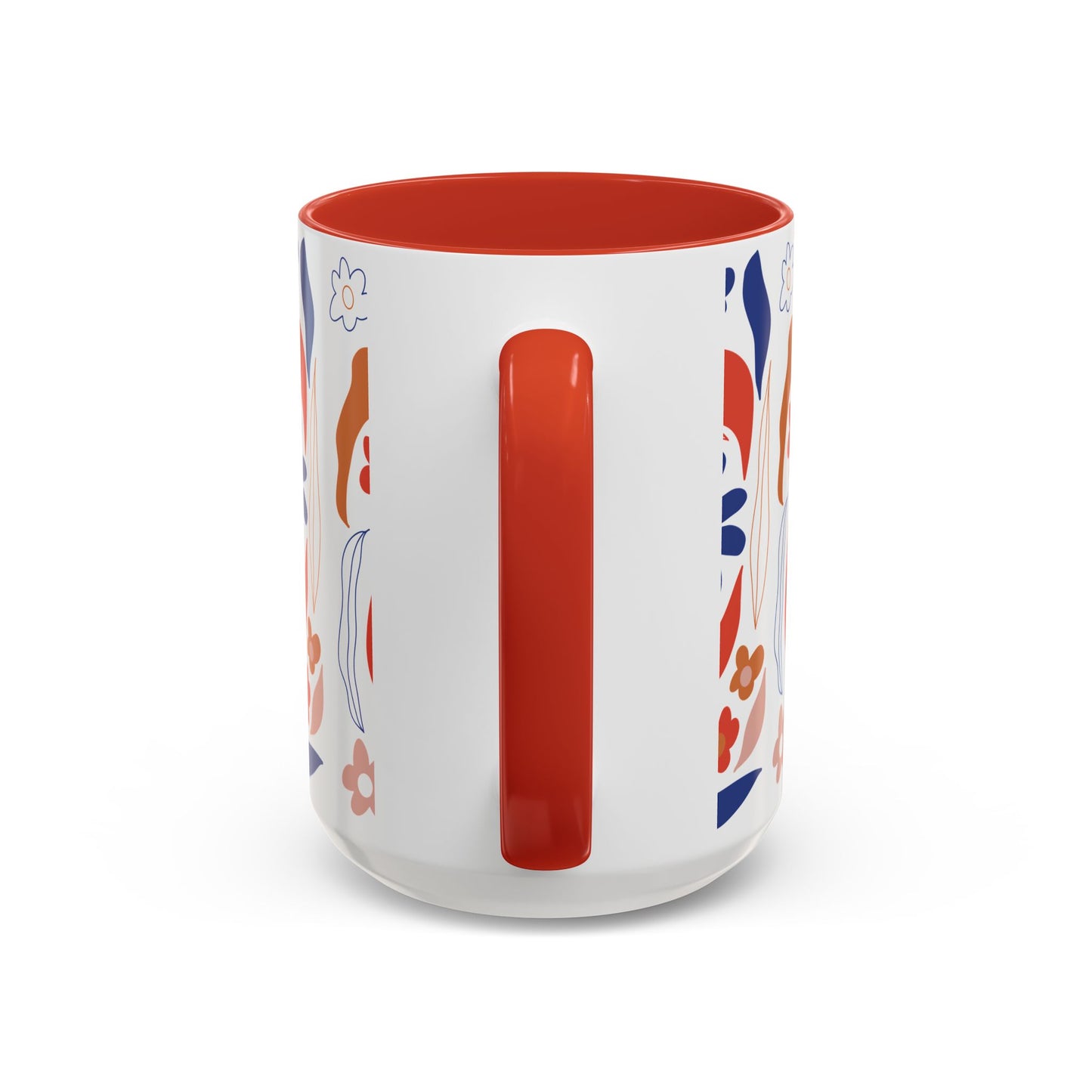 Floral Accent Coffee Mug