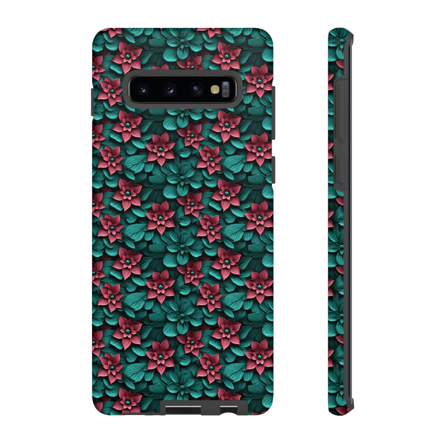 3D flowers Tough Cases