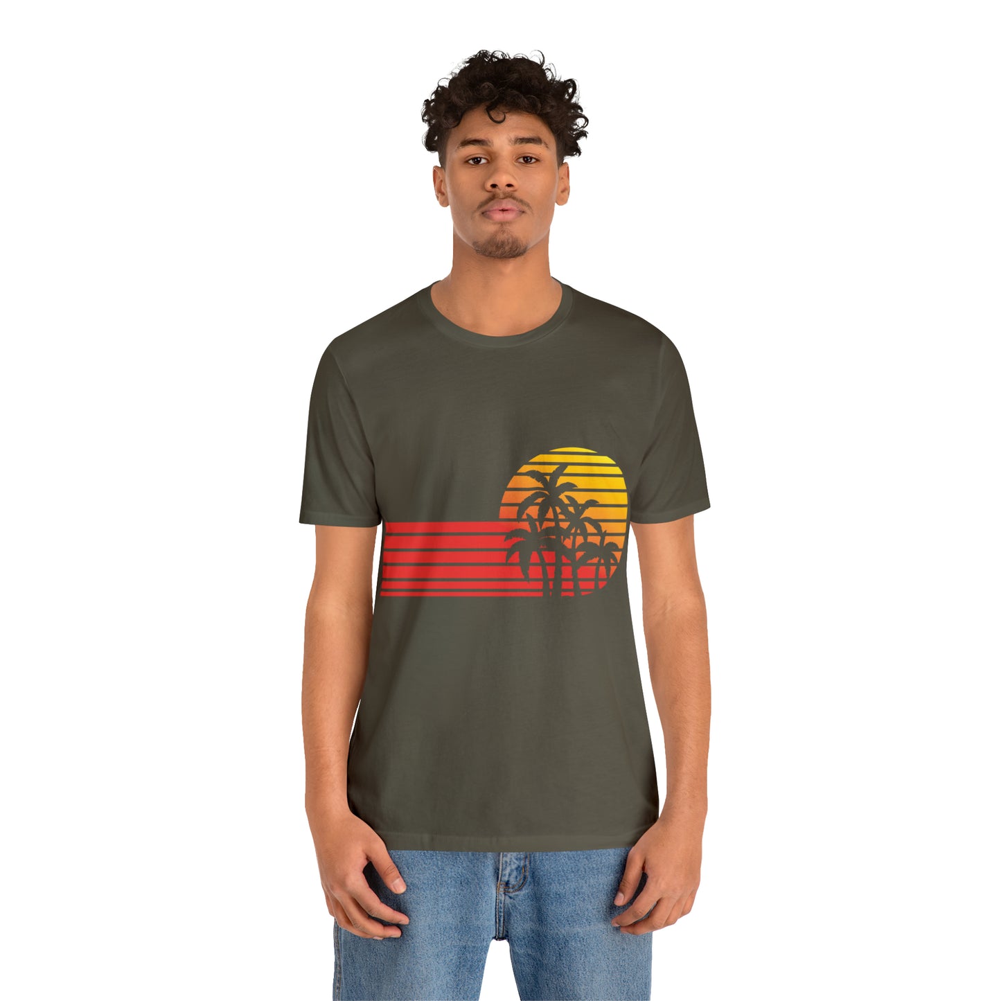 Retro Sunset with Palm T-Shirt