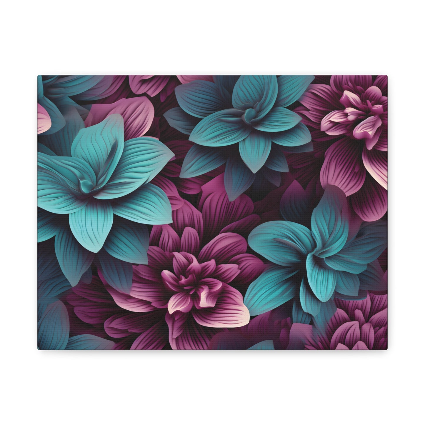 3D Flowers Gallery Wraps