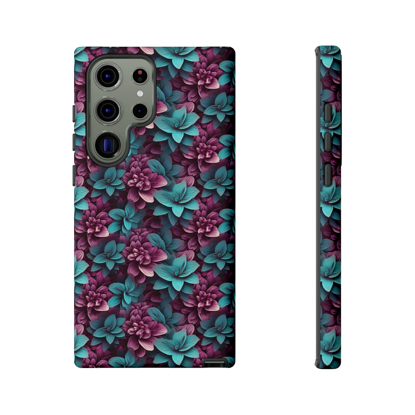 3D Flowers Tough Cases