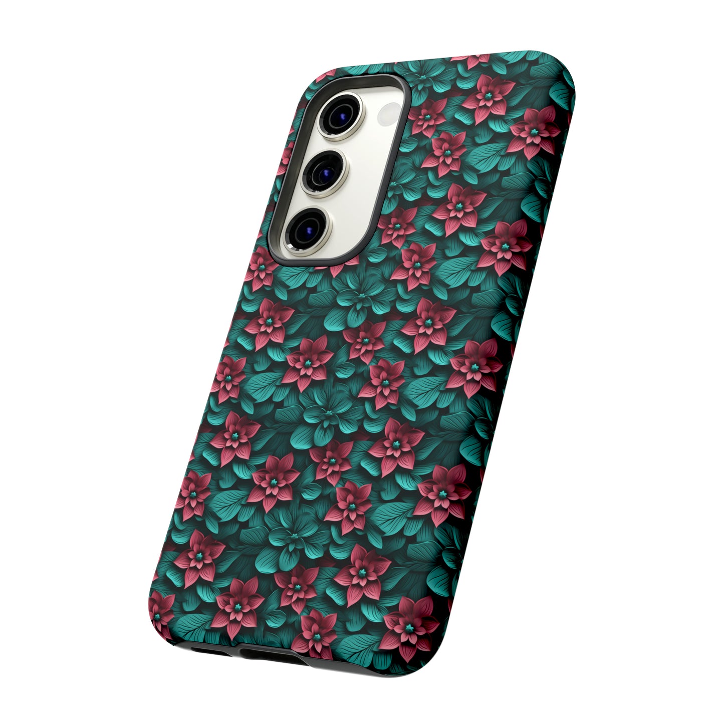 3D flowers Tough Cases