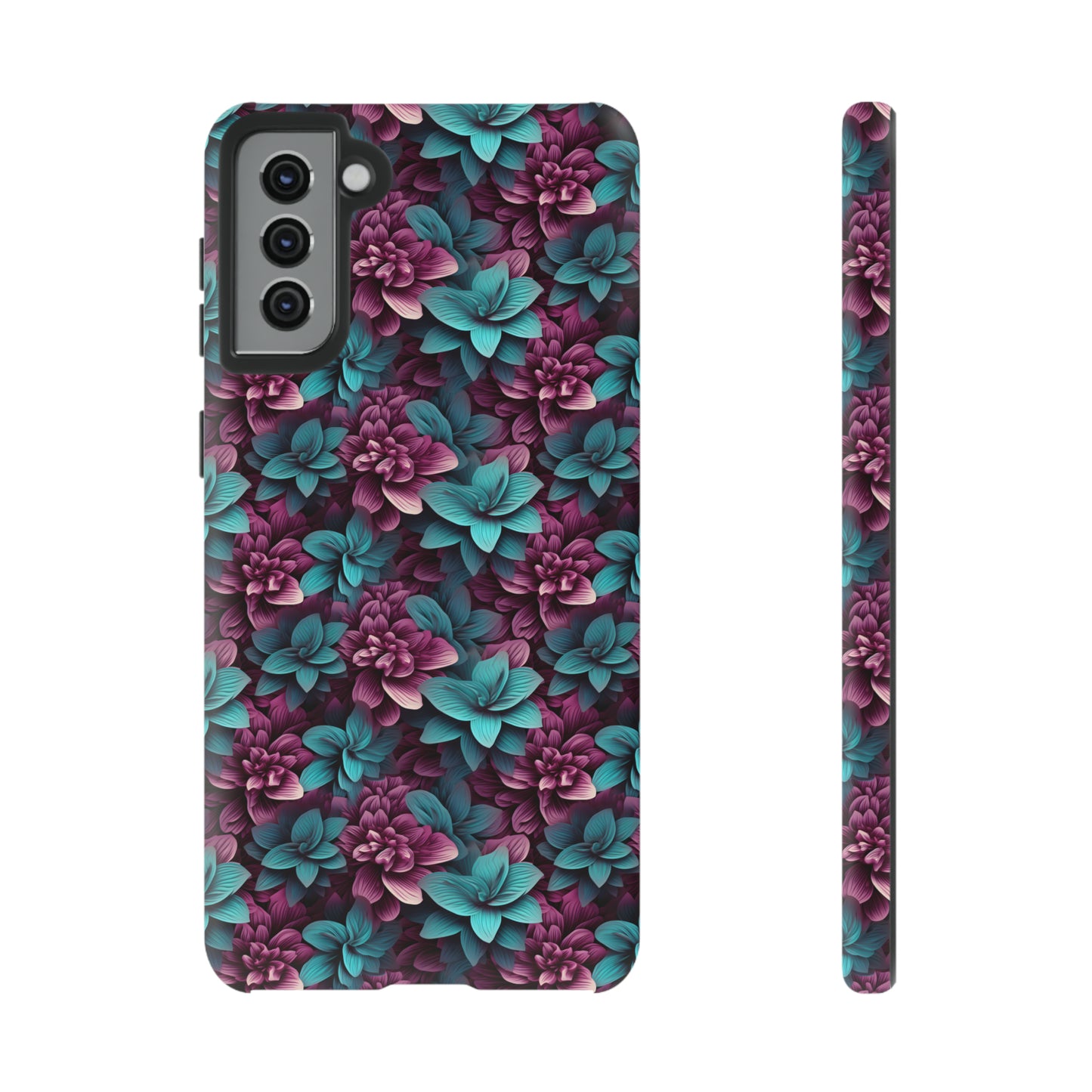 3D Flowers Tough Cases