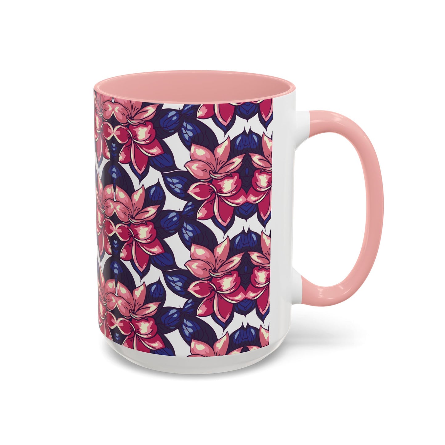 Floral Accent Coffee Mug