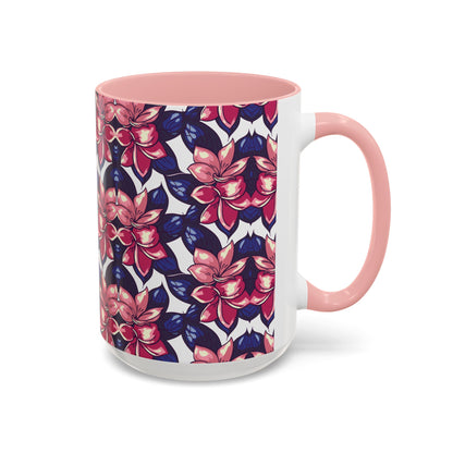 Floral Accent Coffee Mug